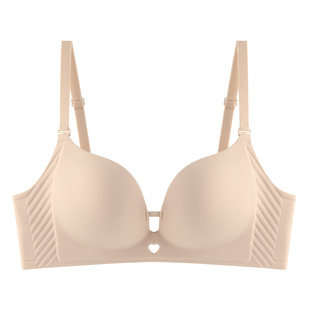 【2件装】梦芭蒂小胸聚拢内衣女无痕中杯文胸无钢圈胸罩如顾初年