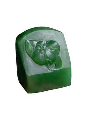 印章俄罗斯碧玉天然和田玉情侣