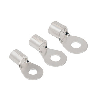 OT铜鼻子冷压接线端子紫铜加厚O型线鼻子圆形裸端子电线接头线耳