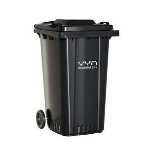 大号户外环卫垃圾桶大容量推拉带盖商用移动带轮子超大垃圾箱240L