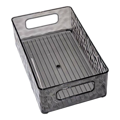 透明亚克力收纳盒桌面ins化妆品零食收纳筐护肤品梳妆台杂物盒子