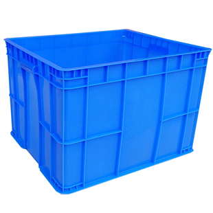 大小号加厚周转箱带盖塑料蓝色长方形胶筐餐具食品收纳养龟箱厂家