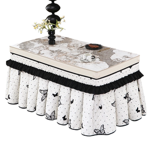 拉链式烤火罩取暖桌罩套冬天加绒加厚2025新款长方形烤火桌桌布