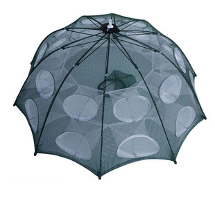 鱼网渔网折叠龙虾网螃蟹黄鳝笼捕鱼笼虾笼捕虾网花篮抓扑捕鱼工具