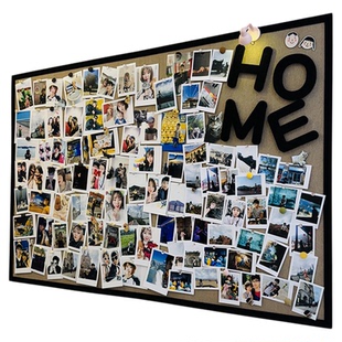 毛毡板免打孔相册墙创意照片墙高级感客厅装饰墙面展示板组合相框