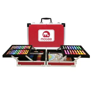 mobee儿童水彩笔画笔礼盒小学生开学必备好物绘画工具套装幼儿园蜡笔工具彩色笔可水洗生日男孩女孩61礼物