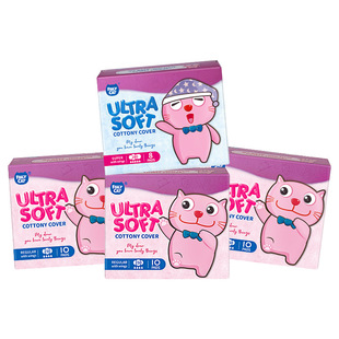 恩芝猫小菲卫生巾夜用280mm防漏透气亲肤姨妈巾盒装正品旗舰店