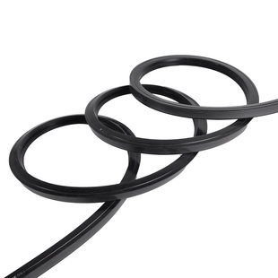 led黑色硅胶灯带柔性软套管霓虹灯嵌入式可弯曲线形灯灯槽防水24v