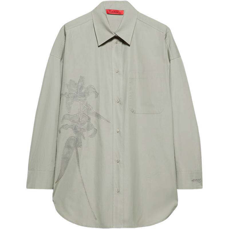 MAX&Co.26春夏新品欧根纱刺绣花卉衬衫6111016302