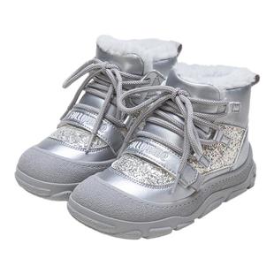 富罗迷儿童棉鞋女童鞋子2025冬季新款雪地加厚青少年女孩保暖冬鞋