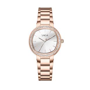 SAGA世家石英手表轻奢小众国产女腕表马年新品小圆表生日礼物