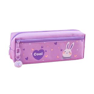 可爱兔笔袋双层大容量女生款高颜值新款萌兔文具盒小学生专用幼儿园铅笔盒一二三年级多功能男女孩文具收纳袋