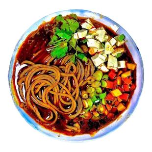 正宗淳荞美淳化荞面饸饹挂面圆冷面210g*4盒含调料包速食陕西特产