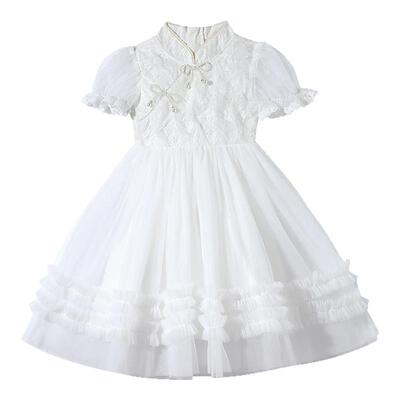 儿童新中式旗袍裙夏季短袖纱裙