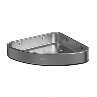 九牧卫生间三角置物架免打孔浴室用品角篮洗漱台洗发水沐浴露墙角