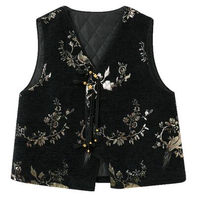 三彩若潮大码棉服2025冬季新款