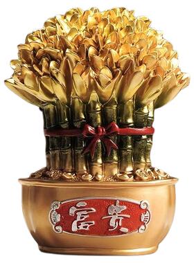 富贵竹节节高升新中式装饰摆件