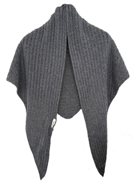 秋冬纯羊毛麦穗纹保暖三角围巾
