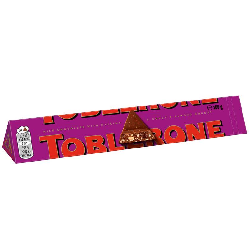 Toblerone Swiss Triangular White Chocolate Almond Milk Grape Nut Milk Dark Chocolate thumbnail 4