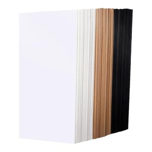 硬纸板A4厚板纸儿童手工a3大尺寸A2垫板厚广告隔板牛皮色纸壳diy灰纸板1.3mm卡板黑色白色牛皮纸板灰板纸卡纸