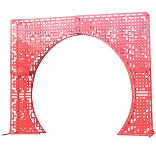 中式婚庆道具铁艺中华门屏风路引中国风拱门婚礼舞台装饰现场摆件