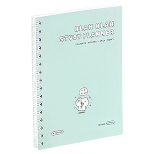 韩国ICONIC可爱插画万年型日程本日计划4个月学习计划记事手账本