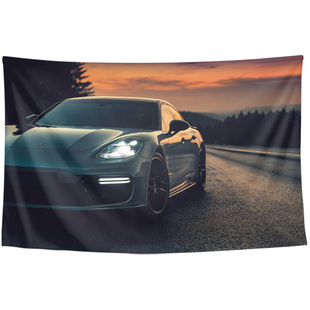 保时捷帕纳梅拉Panamera豪华轿跑轿车墙布装饰背景布海报挂布挂毯