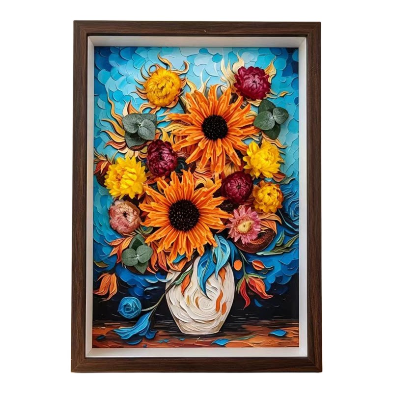 云南真干花永生花束成品相框装饰画摆件闺蜜生日乔迁开业高级礼物