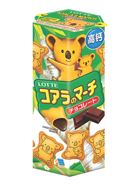 LOTTE乐天小熊巧克力味注心饼干