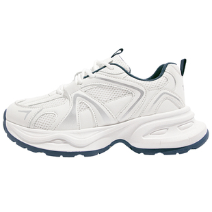 鮀品老爹鞋女2026春季新款厚底增高小白鞋百搭休闲鞋透气运动鞋子