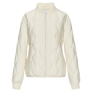 HLA/海澜之家保暖羽绒服25秋冬新款远红外棒球领利落休闲外套女装