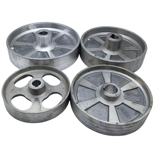 锦迪修边机铝轮木工机械配件传动轮平皮带轮主轴电机平面铁轮铝轮