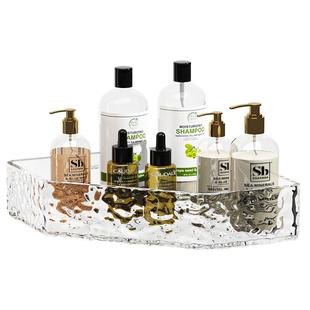 卫生间置物架亚克力免打孔厕所墙角壁挂收纳神器洗手间浴室三角架