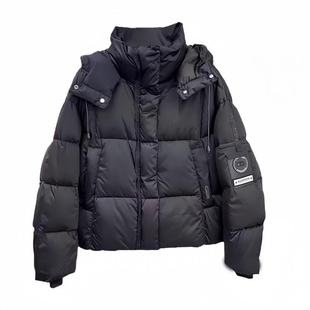 韩国高级感短款连帽羽绒棉袄女冬2025巨好看超火小个子洋气面包服