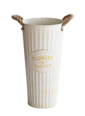 复古白小众flowers花桶