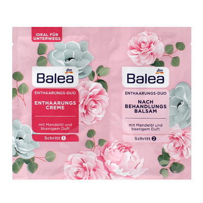 balea芭乐雅玫瑰脱毛膏+修护乳