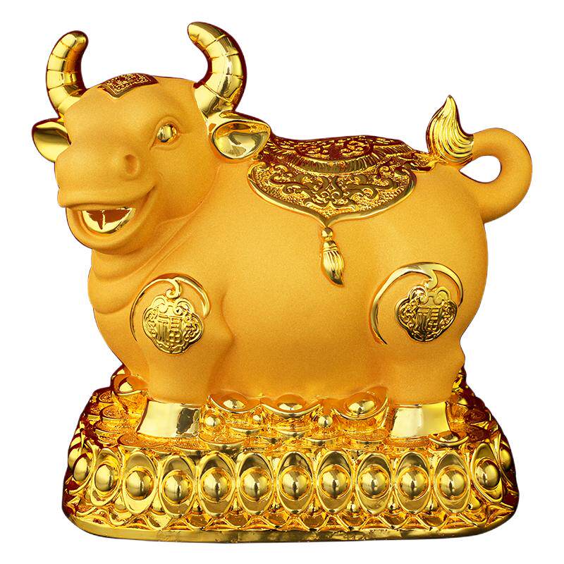 黄金色金牛存钱大容量网红新款
