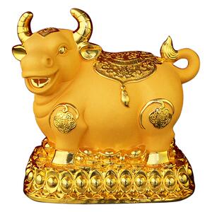黄金色金牛存钱大容量网红新款