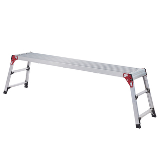 日本长谷川铝合金家用梯子马凳折叠伸缩加宽平台梯装修工程梯XCT