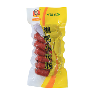 顺意黑鸭小枣肠100克 麻辣甜迷你肉枣烤肠 即食  牛肉含量高