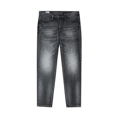 【弹力修身】卡宾小脚牛仔裤男士