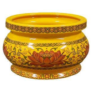 陶瓷香炉财神香炉礼佛供佛佛堂供奉炉家用烧香插香炉莲花礼佛香炉