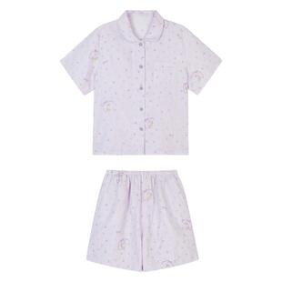 馨帮帮Homedress 小清新碎花短袖睡衣女款夏舒适可外穿家居服套装