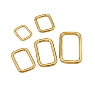 纯铜方扣D扣 箱包配件皮具黄铜五金纯铜口扣 背包扣 开口扣