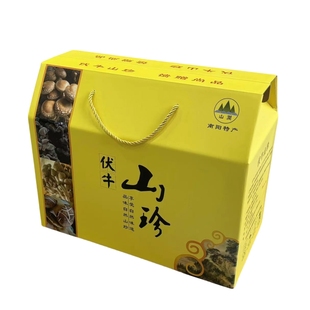 南阳西峡特产伏牛山珍礼盒装组合大礼包香菇木耳猴头菇6种菌类