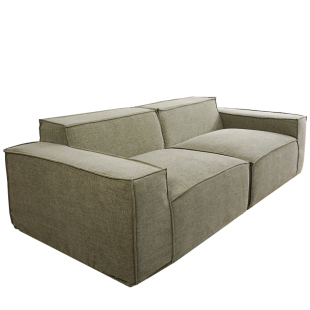 豆腐块沙发套罩全包2026新款四季通用直排一体棉麻轻奢保护套定制