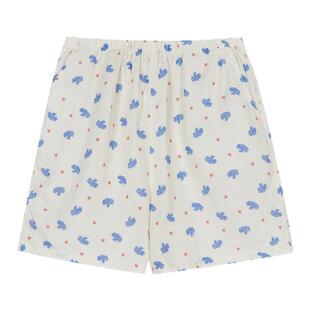 馨帮帮Homedress 可爱卡通条纹格子睡裤女夏季学生外穿短裤家居裤