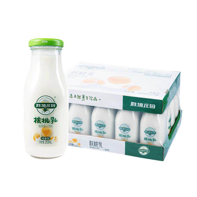 胜境庄园核桃乳植物蛋白饮料整箱贵州云南特产果仁营养早餐奶