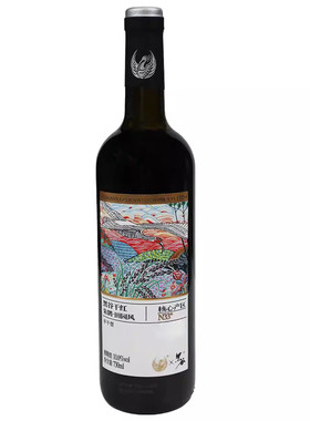 朱鹮黑谷干红酒陕西汉中特产2瓶