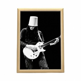 buckethead桶哥装饰画金属速弹吉他大师美式挂画家居琴行咖啡厅